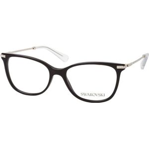 Swarovski Vrouw SK2010 1038 Optische monturen Acetaat Zwart Transparant Hurken Normaal