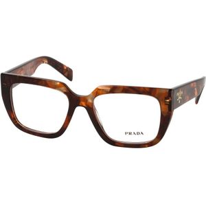 Prada - Vierkante Bril - Zwart - Acetaat