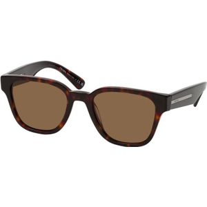 Prada Havana zonnebril met bruine lenzen , Brown , Heren , Maat: 52 MM