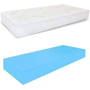 miasuite i droomt Italiaanse Single Mattress Gemaakt op Meet, Semi-Rigid Waterfoam, Bamboe Stof/Weefsel, Medisch Apparaat, 90 x 195 x 23 cm