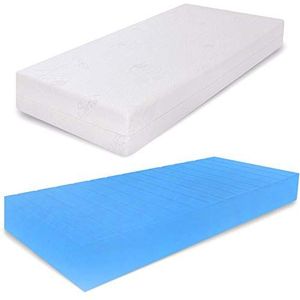 miasuite i droomt Italiaanse Single Mattress Waterfoam Semi-Stijf, Zijde Stof/Weefsel, Verwijderbaar, Medisch Apparaat, 85 x 195 x 21 cm