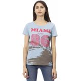 Miami 86 Graphic T-shirt Korte Mouw Ronde Hals T-shirt