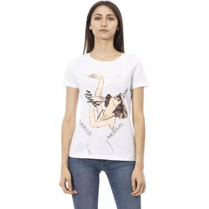 Trussardi - Action - T-shirt - Wit - Katoen/Viscose