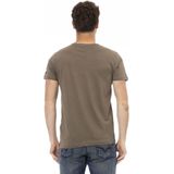 Trussardi - Action - T-Shirt - Blauw - 90% Katoen 10% Viscose