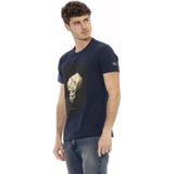 Trussardi - Action - T-Shirt - Blauw - 90% Katoen 10% Viscose