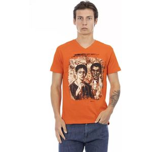 Trussardi - Action - T-shirt - Oranje - 90% Katoen, 10% Viscose