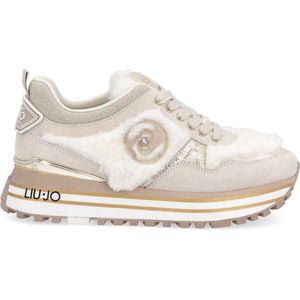 Liu Jo Maxi Wonder 48 Lage sneakers - Dames - Beige - Maat 37
