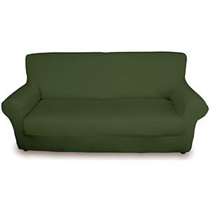 BIANCHERIAWEB Magic stoelovertrek, elastisch, eenkleurig, groen, geschikt voor stoelen van 85 tot 100 cm met zitdiepte 65 cm, stoelbekleding vuilafstotend en anti-pool