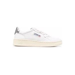 Autry Lage Leren Sneakers , White , Dames , Maat: 36 EU