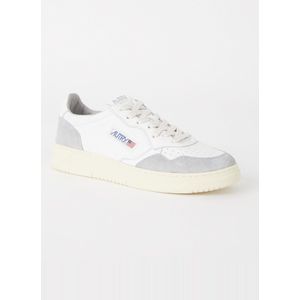 Autry Witte Grijze Medalist Low Sneakers , White , Heren , Maat: 44 EU