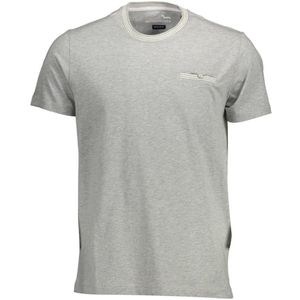 Korte Mouwen T-shirt met Ronde Hals en Zak