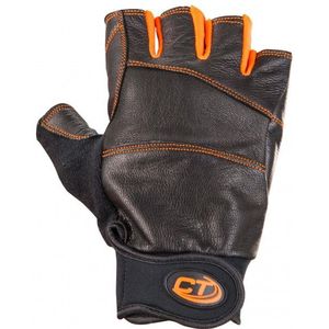 Climbing Technology ProGrip Ferrata Half-Finger Handschoen, unisex volwassene, Progrip Ferrata, zwart