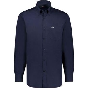 Paul & Shark - Overhemd - Donkerblauw - Katoen - Borstzak