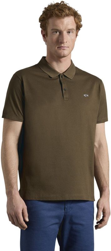 Paul & Shark - Cotton Polo - Olijfgroen - Heren - Katoen
