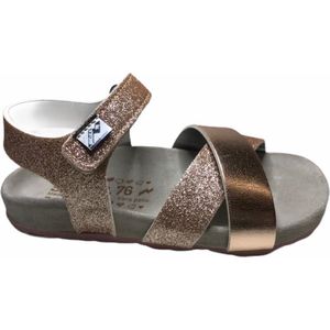 SHO.E.B.76 meisje glitter sandalen 0602/AE4 rosegoud mt 35