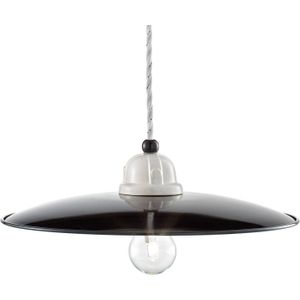 Ferroluce RETRO hanglamp C1612 zwart en wit