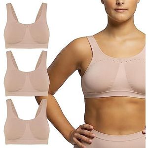 POMPEA Brass. Comfort Size BH (3 stuks) dames, Basic Skin, XXL Plus