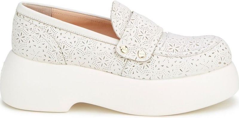 Agl - Geperforeerde Loafers - Wit - Leer