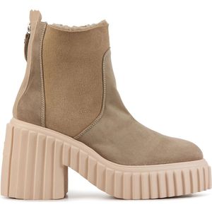 AGL Enkellaarsjes Vrouwen - Tiggy warm - Taupe