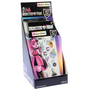 Nice Group - Monster High Metallic Tattoo, kleurrijke tatoeagesets voor kinderen