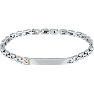 Maserati - Iconic Br Logo Ring - Roestvrij Staal - 18+3.5Cm