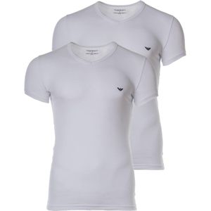 Emporio Armani 2P V-hals shirts stretch wit