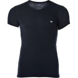 Emporio Armani 2P V-hals shirts stretch blauw