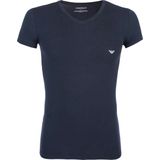 Emporio Armani 2P V-hals shirts stretch blauw