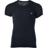 Emporio Armani 2P V-hals shirts stretch blauw