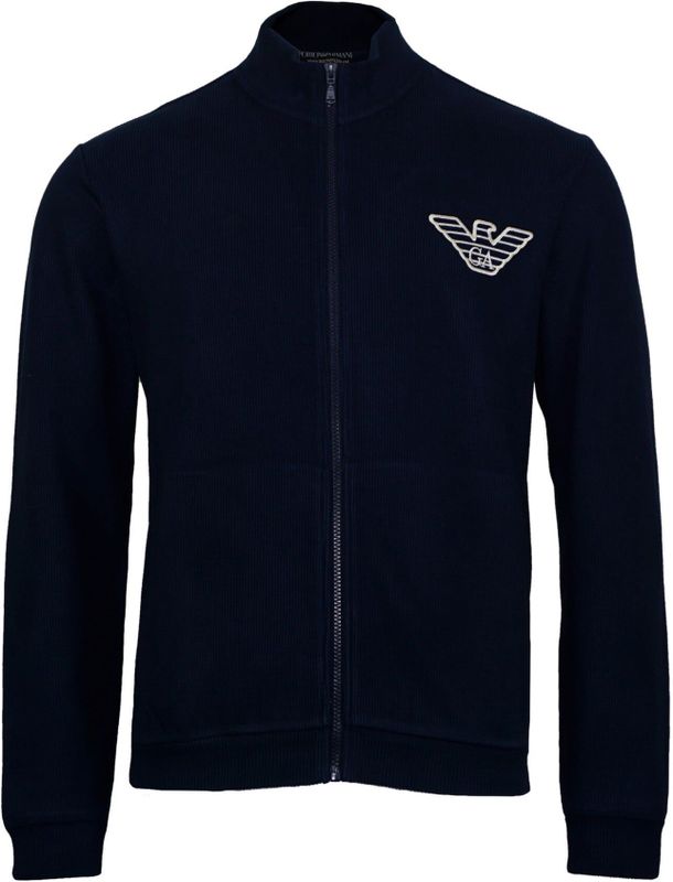 Gebreid Vest - Effen - Normale Pasvorm - Lange Mouw - Opstaande Kraag