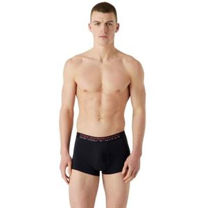 Emporio Armani Heren Trunks (verpakking van 2), marine/rood, XL