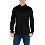 Armani Exchange - Overhemd - Zwart - Elasthaan - Lyocell - Polyamide