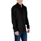 Armani Exchange - Overhemd - Zwart - Elasthaan - Lyocell - Polyamide