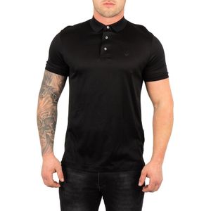 Emporio Armani - Jersey Polo Shirt - Zwart - Katoen