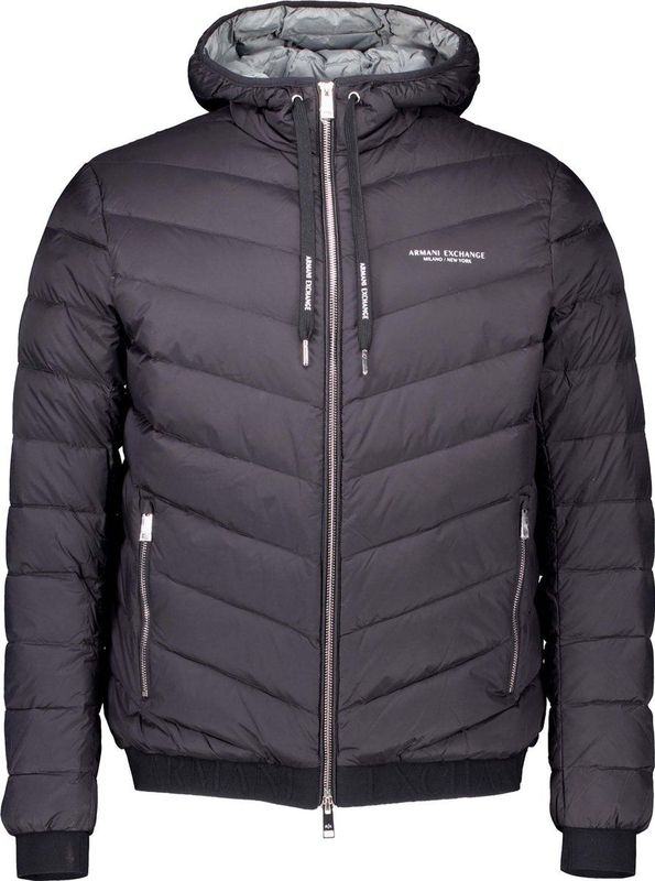 Armani Exchange Down Jas Zwart Man