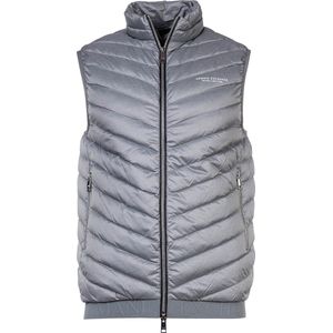 Armani Exchange Herenvest, grijs gemêleerd/marineblauw
