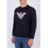 Emporio Armani - Sweatshirt - Blauw - 67% Modal, 33% Katoen