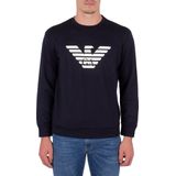 Emporio Armani - Sweatshirt - Blauw - 67% Modal, 33% Katoen
