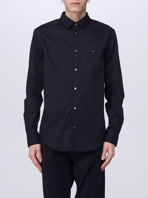 Emporio Armani  8N1C09  overhemden  heren Zwart