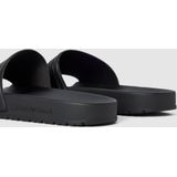 Emporio Armani Strand Tape Logo Slides - Zwart, Zwart, 43.5 EU