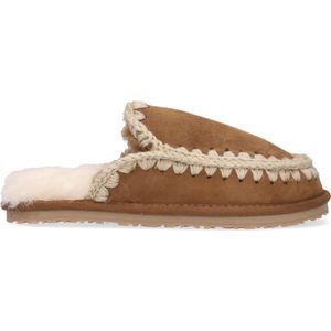 Mou - Full Eskimo Stitch - Pantoffels - Cognac - Suède