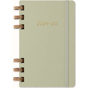 Moleskine 12 Maanden Agenda - 2024/25 - Academic Spiral - Week/Maand - Large - Kiwi