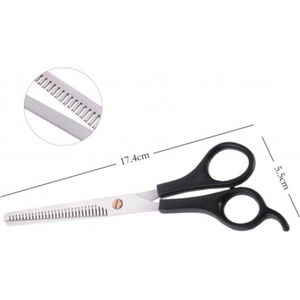 EM Milano Effileerschaar - Schaar - Kappersschaar - Uitdunschaar - Zwart