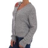 Dolce & Gabbana - SICILY - Cardigan - Zilver - Geborduurde Bloemen