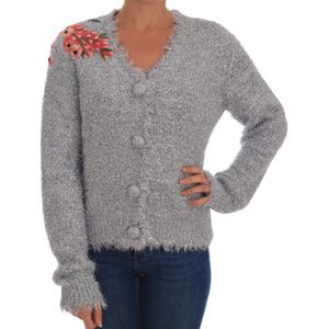 Dolce & Gabbana - SICILY - Cardigan - Zilver - Geborduurde Bloemen