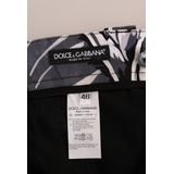 Dolce & Gabbana - Tropische Blad Katoenen Broek - Zwart - Heren