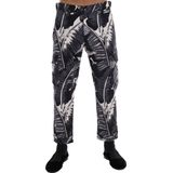 Dolce & Gabbana - Tropische Blad Katoenen Broek - Zwart - Heren