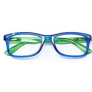 El Charro leesbril model Nebraska blauw/groen, Dioptria + 3-1 product