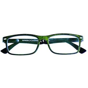 ESPRESSOCCHIALI leesbril WOOD (+2.50, groen)