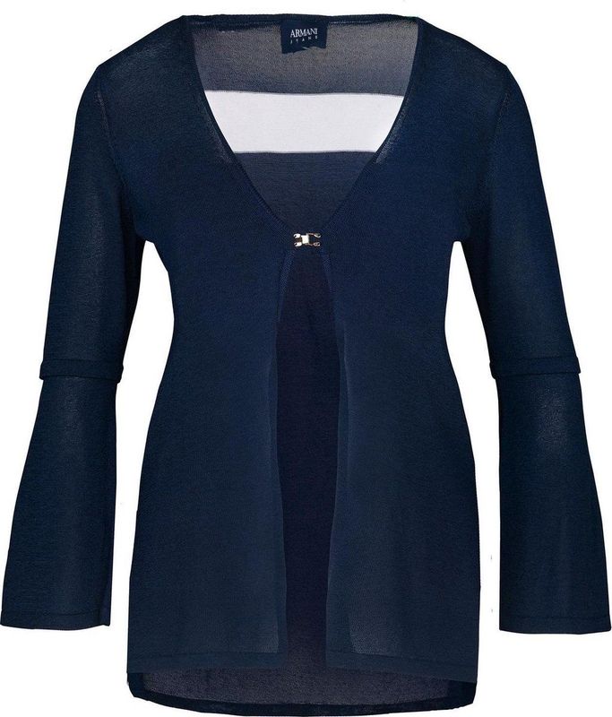 Armani Jeans - Cardigan - Zwart - Polyamide/Viscose